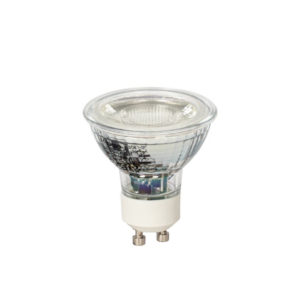 LED-Reflektorlampe mit GU10-Sockel aus Glas.
