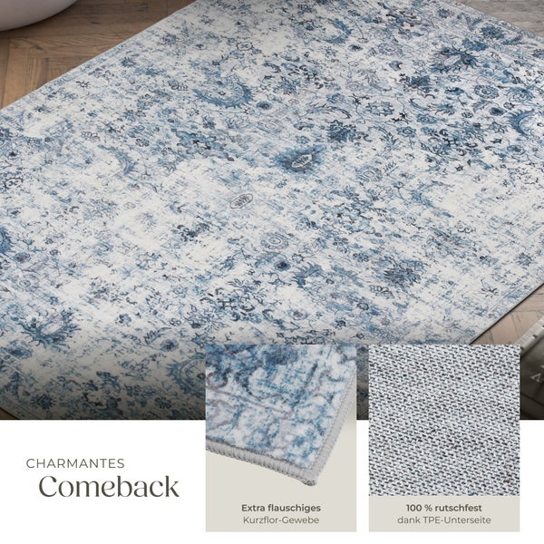 Vintage Designer Teppich tectake rutschfeste Unterseite verschiedene Größen 160 x 230 cm