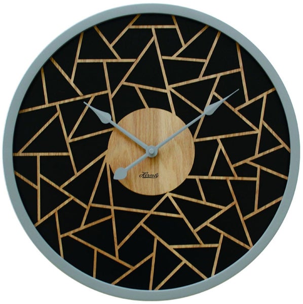 Hermle Wanduhr – 56 Cm, Quarz-Pendelwerk, Weißes Zifferblatt, Metallgehäuse Nickel