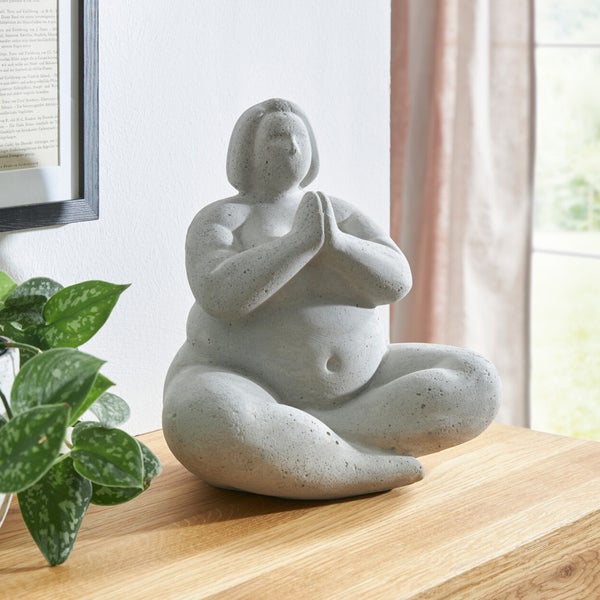 FRANK FLECHTWAREN | Figur Zen, BETON, 24,5 x 16 x 25 cm