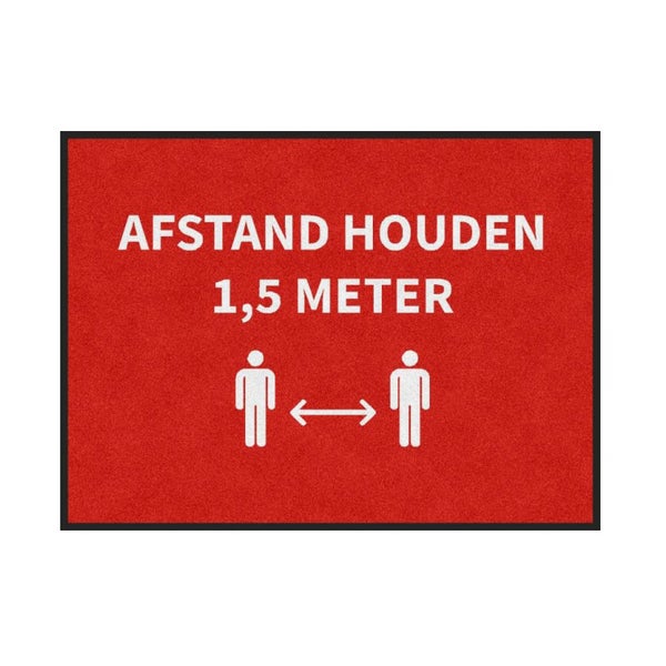 Fußmatte „Halten Sie Abstand“ eineinhalb Meter – 85x115 cm