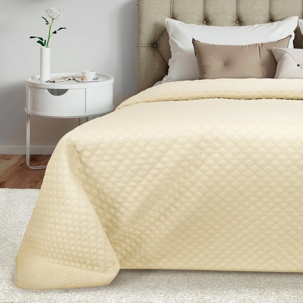Beautissu Olivia Tagesdecke 220x240cm Creme