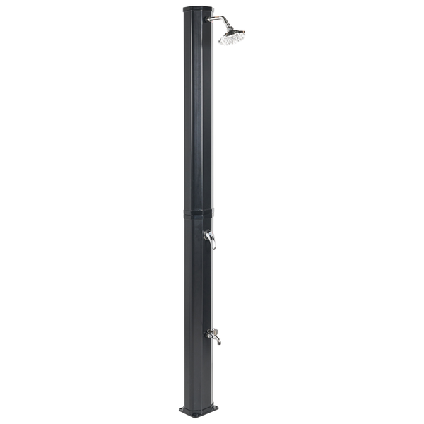 Freistehende solarbetriebene Gartendusche TOPOCALMA Schwarz