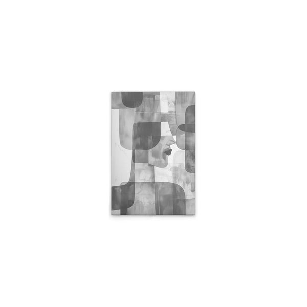 Abstrakte Kunst Leinwanddruck mit weiblicher Silhouette