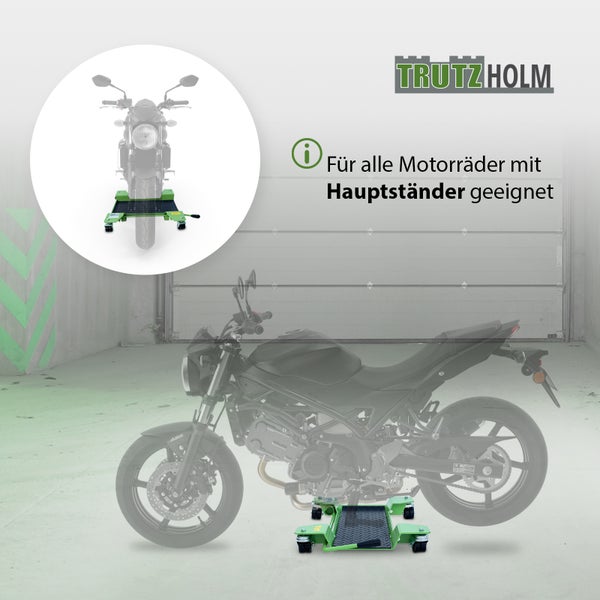 Motorradwippe für Motorräder mit Hauptständer geeignet