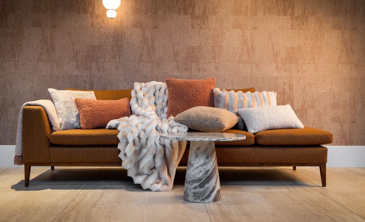 SALLY - Wohndecke 140x180 cm - Cork - rosa