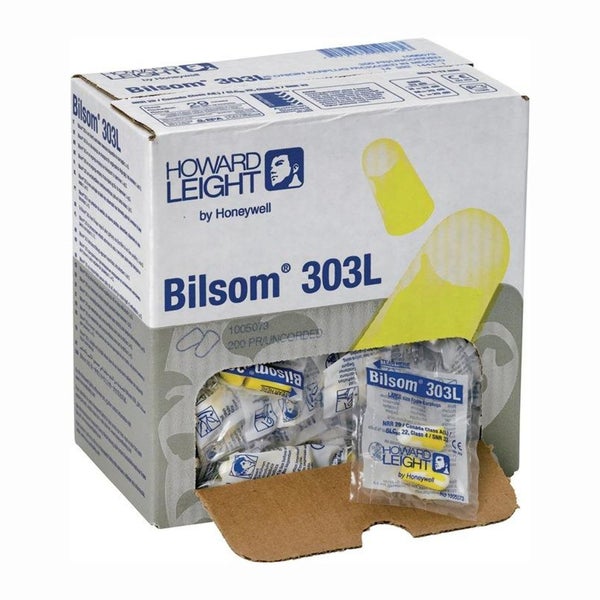 Honeywell 200 Paar Gehörschutzstöpsel Bilsom 303L EN 352-2 SNR 33 dB - 1005073