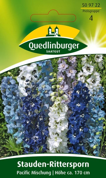 Samentüte mit Dürr Samen Logo für Pflücksalat Amerikanischer brauner, zeigt die Salatpflanze und eine Detailansicht der Samen.