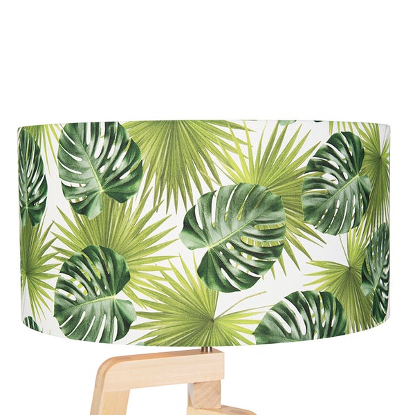 Lampe mit Pflanzenmuster