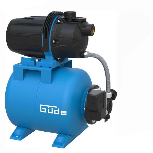 Güde Hauswasserwerk mit Druckbehälter und Pumpe für die Wasserversorgung
