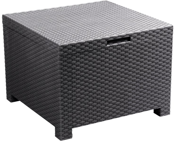 Ondis24 Sonnenliegen 2er Set mit passendem Beistelltisch Kissenbox