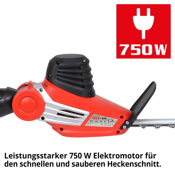 Hecht 675 Heckenschere mit 750 Watt Elektromotor