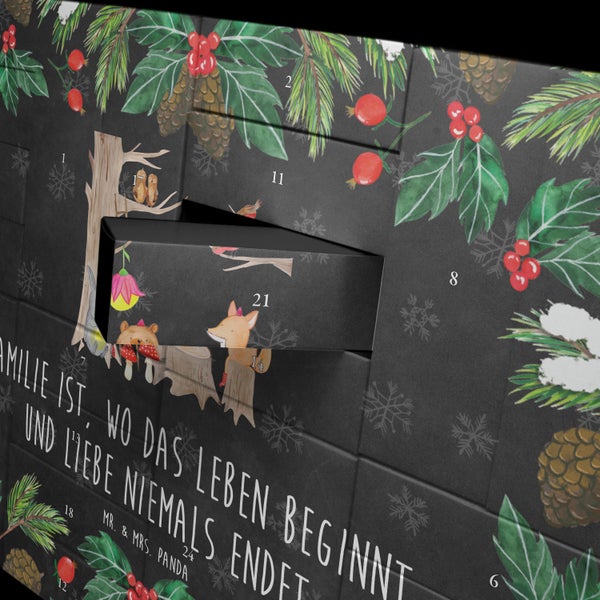 Mr. & Mrs. Panda Befüllbarer Adventskalender Waldtiere Picknick - Schwarz