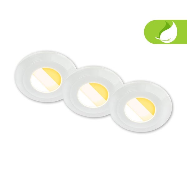 3er Set LED Bad Einbaustrahler LED Einbauleuchten Bad Spots CTS dimmbar Ra90