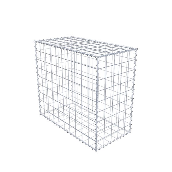 Gabione 100 cm x 90 cm x 50 cm (L x H x T), Maschenweite 10 cm x 10 cm, Spirale
