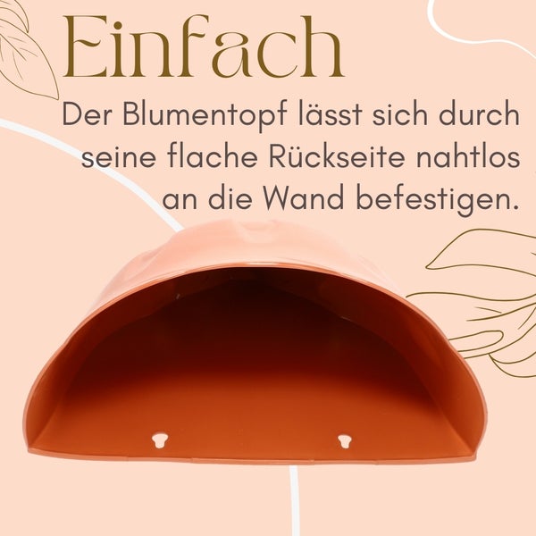 Blumentopf Wand Blumentopf Wandmontage Wandblumentopf Wandvasen für Pflanzen Wandhalterung Wandtopf Wandgefäß