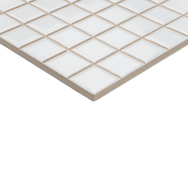 Quadratische Mosaikfliesen in Netzform aus Steingut für Wand und Boden