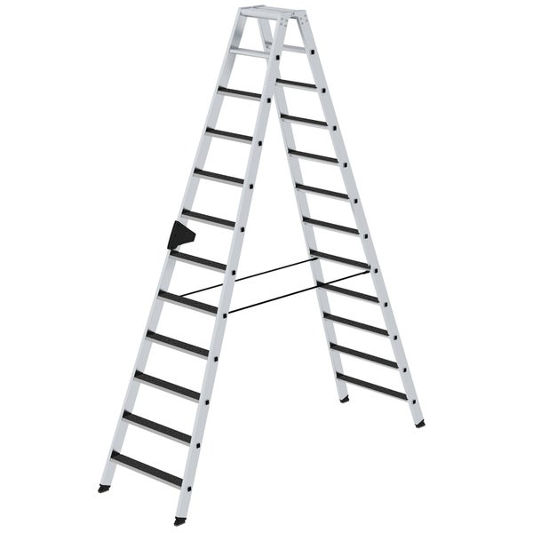 MUNK Stehleiter beidseitig begehbar mit clip-step R13 2x12 Stufen