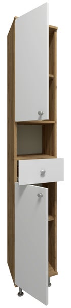 Badmöbel Hochschrank Badschrank Schublade Nilosi