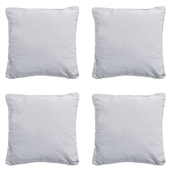 Dekokissen Panama hellgrau - ca. 60x60 cm - 4er-Set