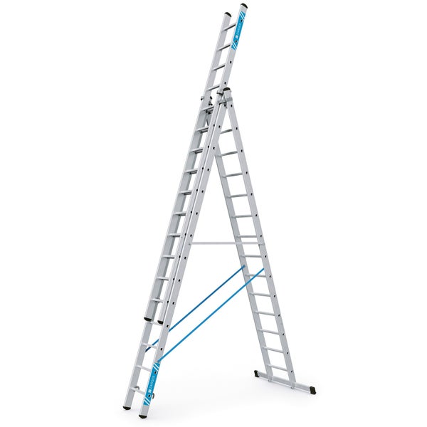 Aluminium-Mehrzweckleiter im A-förmigen Aufbau mit Ausziehfunktion