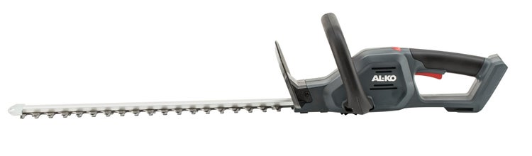 Akku-Heckenschere AL-KO mit langem Schwert und ergonomischem Handgriff