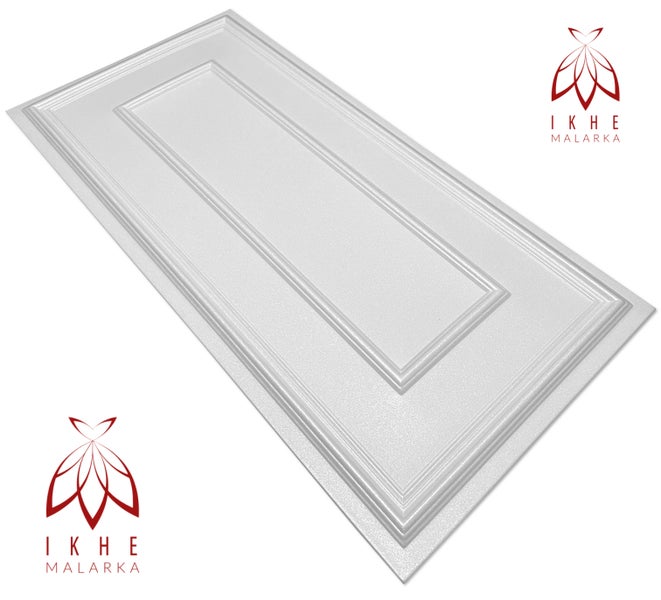 Polystyrol XPS Styropor 3D Paneelen Deckenpaneelen Dekoren 100x50cm 3mm stärke Rahmen XL Weiß