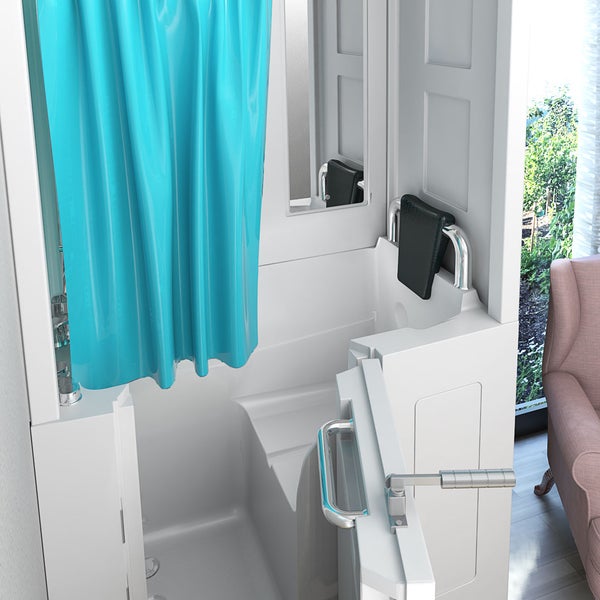 Seniorendusche und Wanne mit Tür S08D-A-R 68x110x205cm