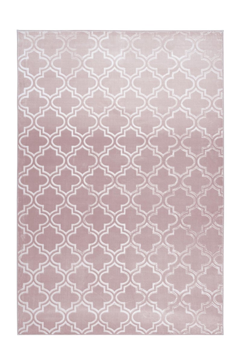 Kurzflor Teppich Blissique Rosa Modern, Klassisch 120 x 170 cm