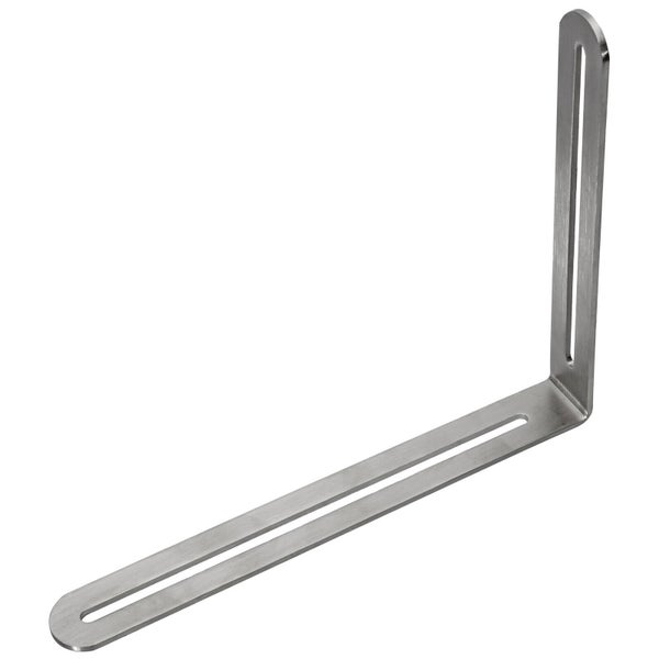 Winkelverbinder aus Metall mit Langloch zur flexiblen Befestigung