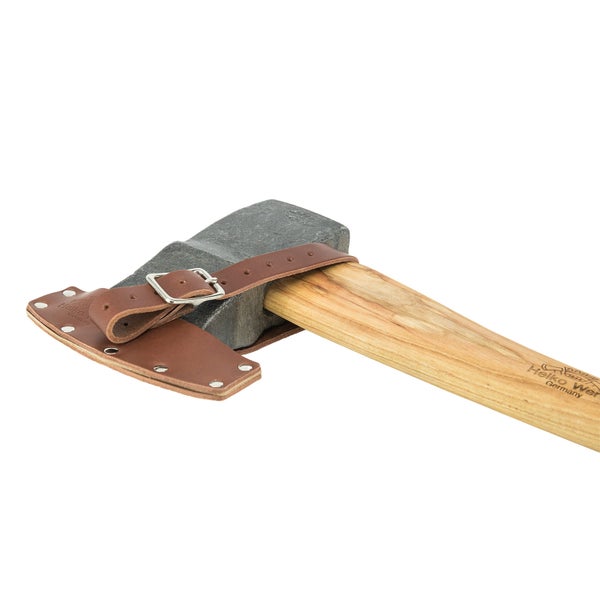 Spaltaxt mit Holzstiel und Lederschneidenschutz von Helko Werk