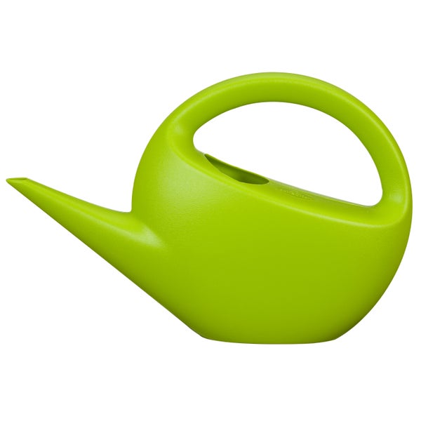 Scheurich Smilla, Gießkanne aus Kunststoff,  Farbe: Matt Green, 47,8 cm Breite, 13,8 cm Tiefe, 31,7 cm hoch, 5 l Vol.