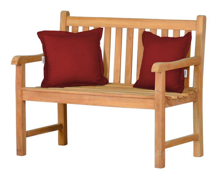 Outdoor Kissen Kuschelkissen rot waschbar premium für Garten Terrasse Balkon