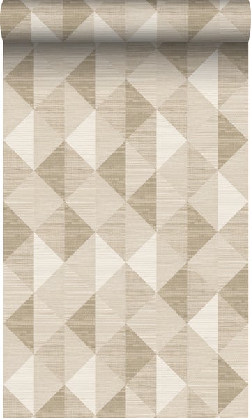 Origin Wallcoverings Tapete 3D Grasmuster Sandbeige - 50 x 900 cm - 347882