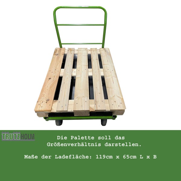 Sackkarre mit Holzpalette