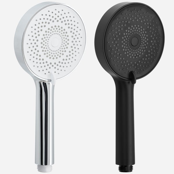 Handbrause mit Brauseschlauch Set, EuroFlux Chromweiß