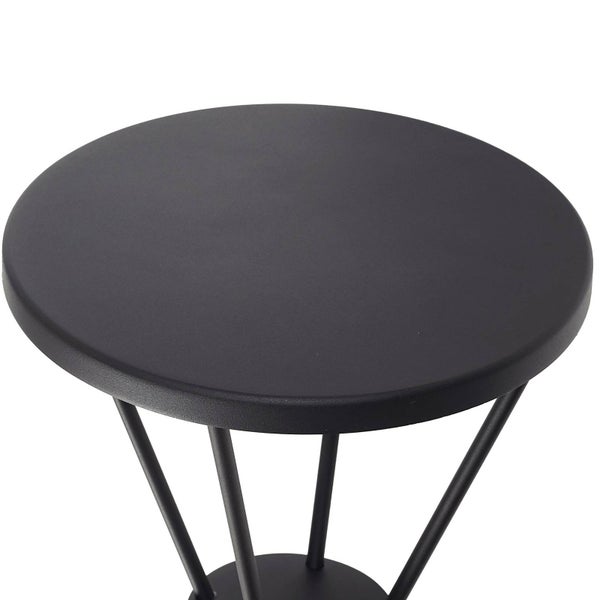 Lucande LED Mastleuchte außen Elario (Modern) in Schwarz aus Aluminium (1 flammig, ) - Kandelaber Außenleuchte