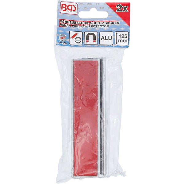 Schonbacken Set für Schraubstock aus Aluminium mit Filz und Gummi