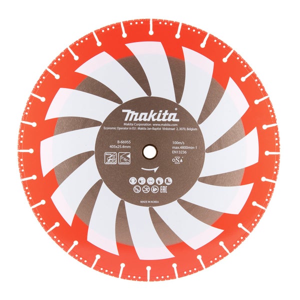 Makita Trennscheibe, 405x25.4mm, geeignet für Metall und Beton