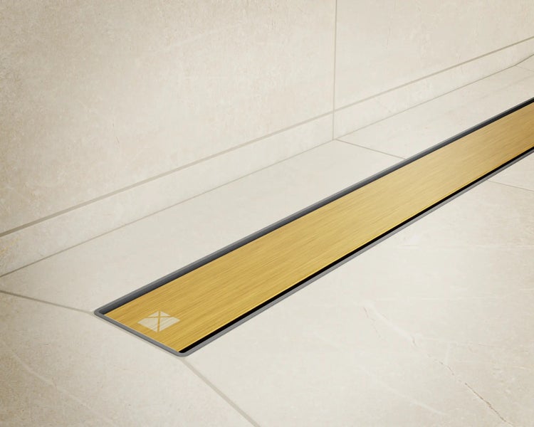 Duschrinne mit Abdeckung im Badezimmer