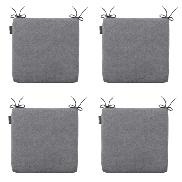 Sitzkissen Panama grau - Ca. 40x40 cm - 4er-Set