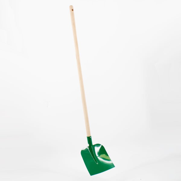 Holsteiner Kinderschaufel (Metall) mit Holzstiel - Grün