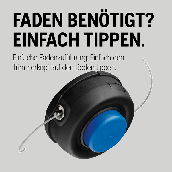 Trimmerkopf mit Tippautomatik für Rasentrimmer