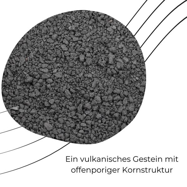 Lavastein Lavagranulat Grill Pflanzen Lavamulch für Garten Anthrazit 20L 2-8 mm Aquarium Filtermaterial Lava Vulkanstein Lavakies
