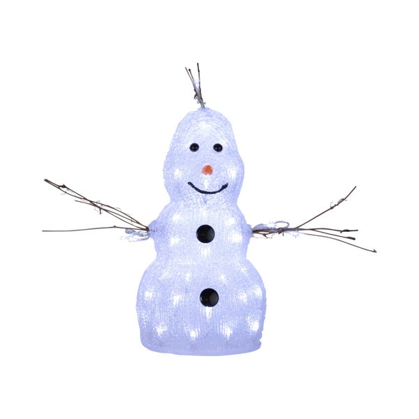 Leuchtender Schneemann zur Dekoration