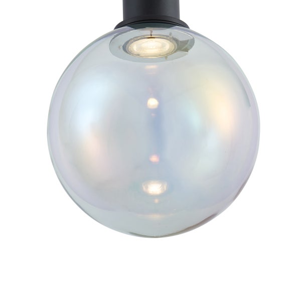 Runde Lampe mit Glaskörper zur Beleuchtung