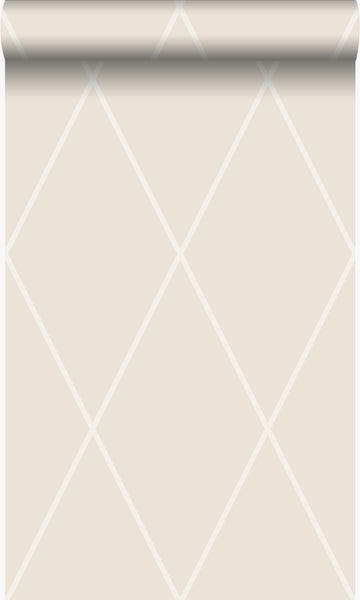 Origin Wallcoverings Tapete Karomuster Beige - 53 cm x 10,05 m - 345719