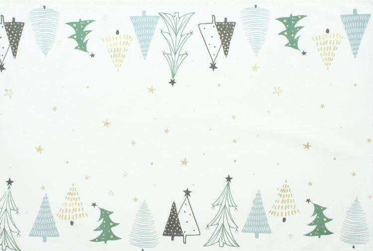 FRANK FLECHTWAREN | Tischläufer Tannenbäumchen, POLYESTER, 40 x 140 cm