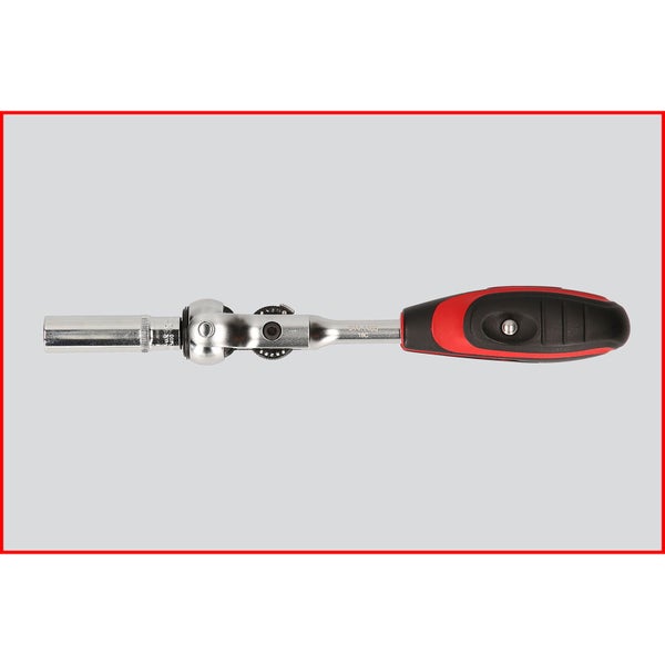 KS TOOLS 1/4 MODIFIX Mini-T-Griff-Schwenkkopf-Knarre 72 Zahn - 914.1405