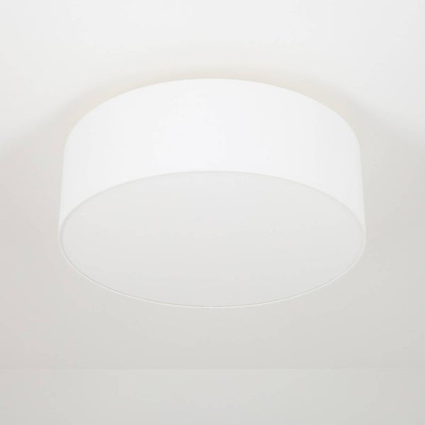 quitani Deckenlampe Gala (Modern) in Weiß aus Aluminium (4 flammig, E27 ) - Textil Deckenleuchte Lampe Wohnzimmerleuchte